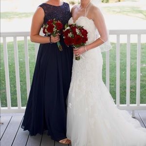 Navy Blue Bridesmaid Dress